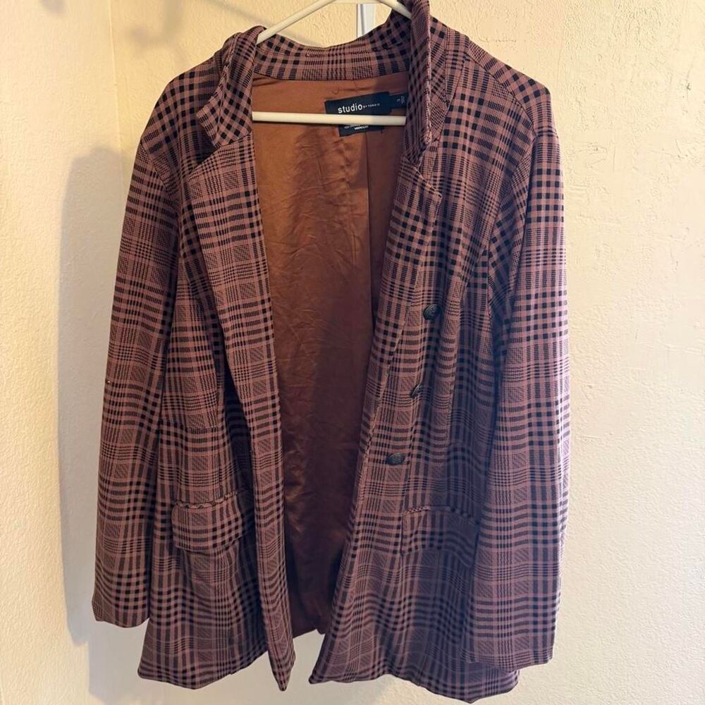 Torrid Women's Brown and Burgundy Jacket